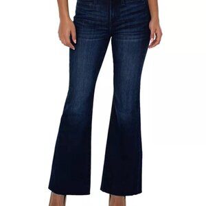 LIVERPOOL MIDRISE JEANS, SIZE 27, COLOR IS CHADWICK, FLARES